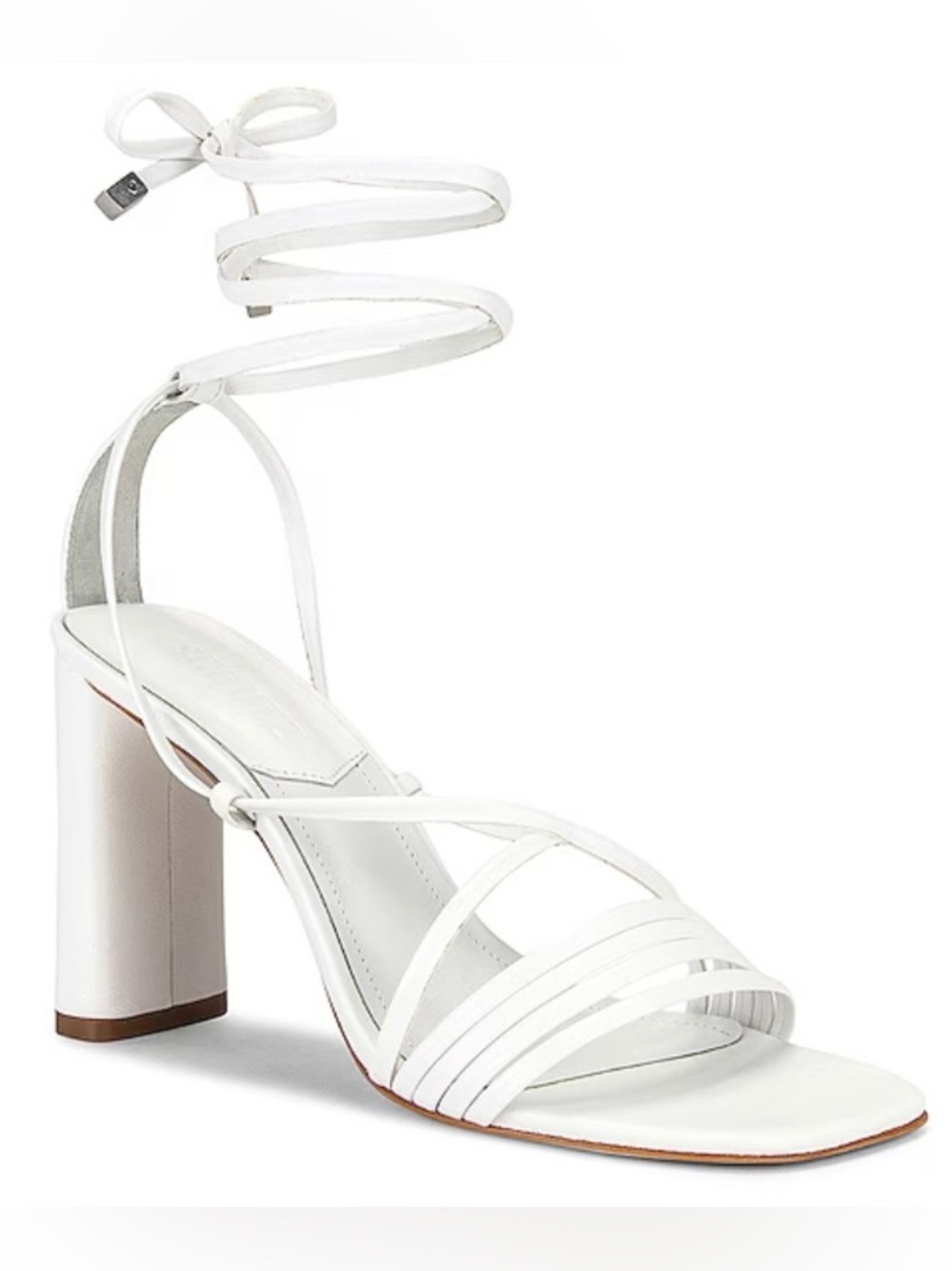 Schutz Glenna Heel - strappy white sandals (size 8.5)